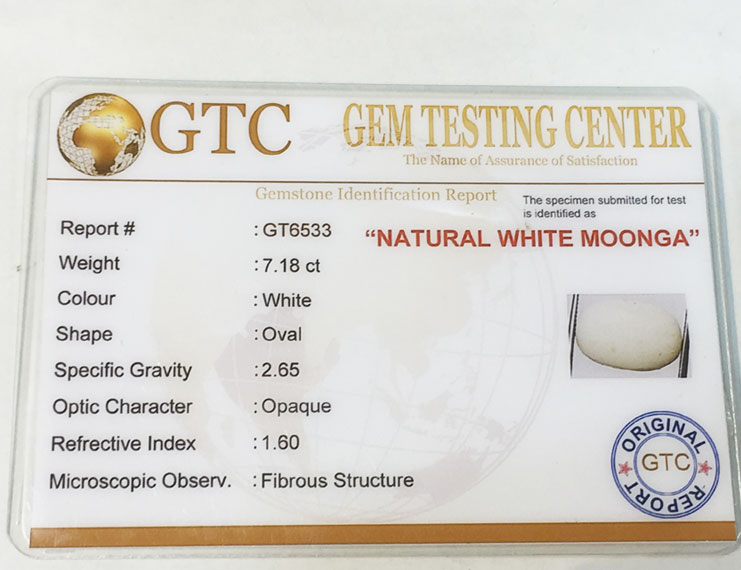 8.00 ratti/7.18 ct Natural Certified  White Coral/सफ़ेद मूंगा
